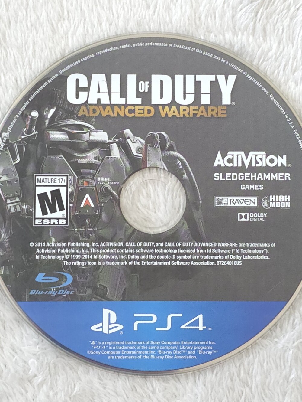 Call Of Duty Advanced Warfare PS4 Playstation Disc Only